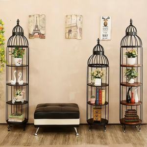 Soporte de Flores de Esquina de Alta Calidad para Interiores y Exteriores, Sala de Estar, Balcón, Salón de Belleza, Oficina, Spa, Estilo Jaula de Pájaros - Product Image 5