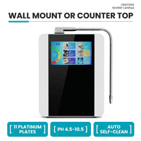 Ioniseur d'eau Kangen HOT du Japon avec revêtement en platine, 11 plaques, PH 4.5-10.5, contrôle tactile LCD, machine à eau alcaline OEM