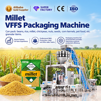 Machine d'emballage multifonctionnelle automatique verticale pour millet 200g 500g