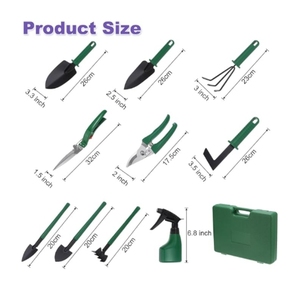Outils de jardin légers en 10 pièces, outils et équipements de jardin <span class=keywords><strong>pour</strong></span> la plantation, la cour, le jardin familial - Product Image 3