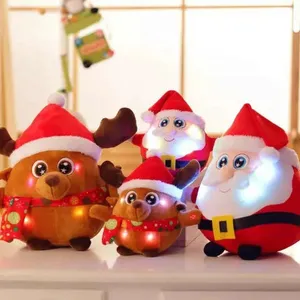 Рекламная электрическая Поющая Танцующая Санта-Клаус кактус олень плюшевая светящаяся кукла креативная Мягкая кукла Рождественская серия кукла