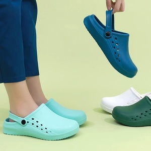 Logo personalizzabile ospedale EVA Clogs <span class=keywords><strong>scarpe</strong></span> da lavoro antiscivolo impermeabili <span class=keywords><strong>per</strong></span> le donne/gli uomini <span class=keywords><strong>per</strong></span> medico medico medico estate primavera - Product Image 1