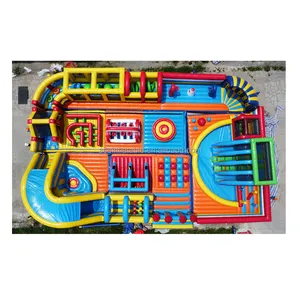 Maison de rebond géante personnalisée château gonflable de saut combo parc à thème gonflable de terrain de jeu extérieur gonflable d'amusement