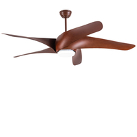 Lampe à Ventilateur Moderne Rétro pour Salon, Salle à Manger et Chambre à Coucher. Ventilateur de plafond avec moteur DC de 52 pouces et lampe.