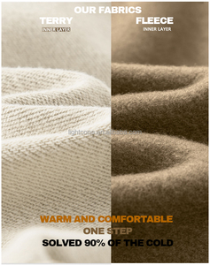 קפוצ'ון גברים חלק דגם D57, מבד טריקו צרפתי רך במיוחד 400 גרם למטר רבוע, עם בטנת משי, גזרה מרובעת, כתפיים נמוכות, ספנדקס, כותנה ואלסטן, מתוצרת יצרן בהתאמה אישית. - Product Image 5