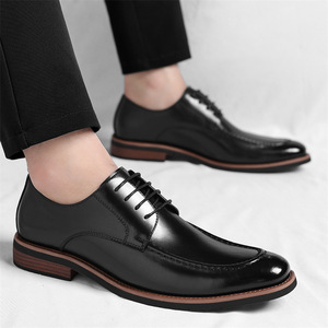 Chaussures Homme Imperméables Antidérapantes à Enfiler en Cuir Véritable – Mocassins Habillés Confortables pour le Bureau et Tenue Décontractée Professionnelle, Résistantes à l'Usure - Product Image 4