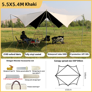 Luxury Camping Canopy Outdoor Picnic UPF500+ Protection Sunshade Fishing Bbq Shelter <b>Tarp</b> Beach Tent - Product Image 5