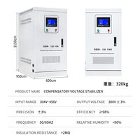 Prix usine 120KVA régulateur de tension automatique AC 380V triphasé Servo moteur contrôle cuivre matériel pour SBW utilisation en usine