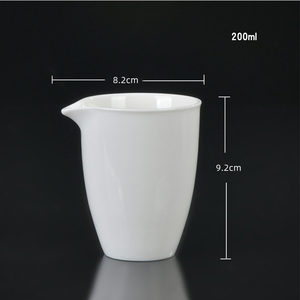 200ML Céramique Blanche Fair Mug Chinois <span class=keywords><strong>Gong</strong></span> <span class=keywords><strong>Fu</strong></span> Distributeur de Thé Porcelaine Blanche Gongfu Tea Fair Cup Chine Pichet à Thé Chaud - Product Image 5