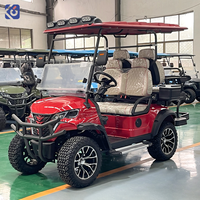 Voiturette de golf électrique 4 places 48V avec panneau solaire pour hôtel, complexe hôtelier, plage, campus, bus de tourisme