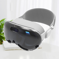 Coque antichoc pour écran de casque de lunettes VR personnalisée coque transparente transparente en tpu protecteur d'objectif pour apple vision pro
