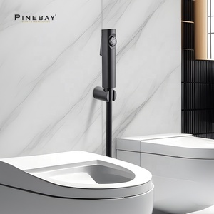 Высококачественный матовый черный ручной распылитель для биде - Product Image 2