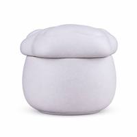 Pot en céramique en forme de patte de chat, 150-530 ml, 3 couleurs, glaçure sable/noir/cendres végétales, personnalisable, pour commémoration d'animaux de compagnie, fournisseur en gros