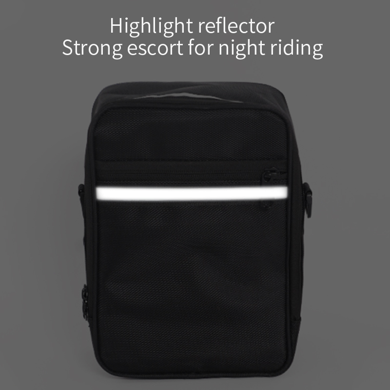 Wasserdichte Hecktasche Für E-Bike – Ca. 28 X 16 X 11 Cm, Aus Polyester, Mit Rücksitz & Beleuchtung, Viele Fächer, Schwarz
