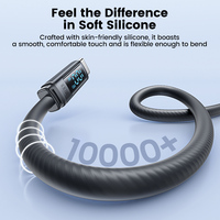 Cargador Rápido Toocki Mejorado de 100W, Material de Silicona Suave, Chip Inteligente E-Marker para un Rápido Reabastecimiento de Batería en Movimiento