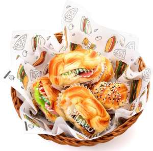 Custom Logo Printing Eco-Friendly Greaseproof PE Hamburger Packaging <b>Tissue</b> <b>Paper</b> Wrapping Deli <b>Paper</b> Food Grade Cookie Milk - Product Image 1