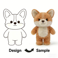 Porte-clés en peluche renard blanc personnalisé, jouet en peluche renard sur mesure, mascotte en peluche douce personnalisée pour cadeau promotionnel
