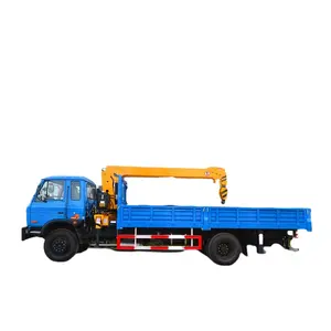 3.2 Ton Lorry Crane Truck Mounted Crane with Dongfeng 4*2 Chassis Straight Boom