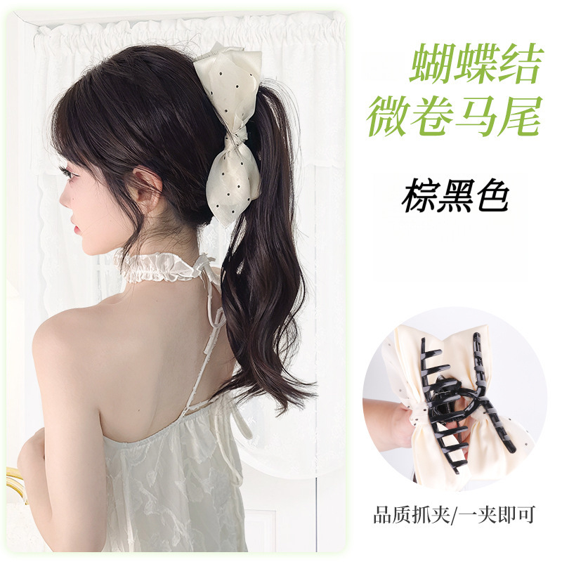 กิ๊บหนีบผมสีขาว [สีน้ำตาล-ดำ]