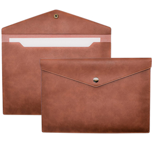 Nhà máy trực tiếp A4 tùy chỉnh PU Leather thư mục handmade phong bì trường hợp Snap đóng cửa cho tài liệu nộp hồ sơ mới bán hàng trực tiếp sản phẩm - Product Image 1
