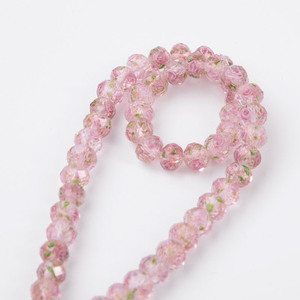 10mm マルチカラーガラスランプワークビーズ ファセットカット ホイール型 ルースビーズ ネックレス ブレスレット DIY ジュエリー製作 アクセサリー - Product Image 4