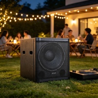 AERO 15SE 700W Peak, Sistema de Subwoofer Activo de Baja Frecuencia Profesional con Control de Red Inteligente, RJ45, DSP, PEQ, 2 Altavoces, 96dB