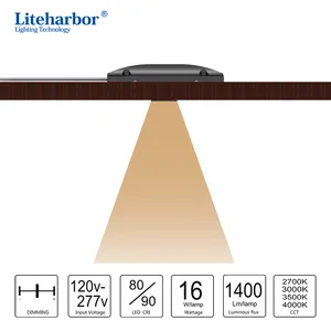 Liteharbor yüksek kaliteli 0-10Vdimming Ultra ince 1 inç Trimless kare LED Mini spot led ızgara downlight
