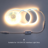 Contrôleur de variateur de lumière à capteur tactile DC 12V-24V 4A, gradation progressive pour bande LED, en plastique, garantie 1 an