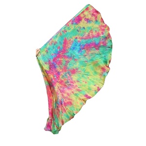 Bandera Nayaking Flexible <span class=keywords><strong>de</strong></span> Seda Ligera Como Pluma para Adoración Profética con Teñido Anudado, Estandarte Semicircular para Danza <span class=keywords><strong>de</strong></span> Alabanza Litúrgica en la Iglesia - Product Image 6