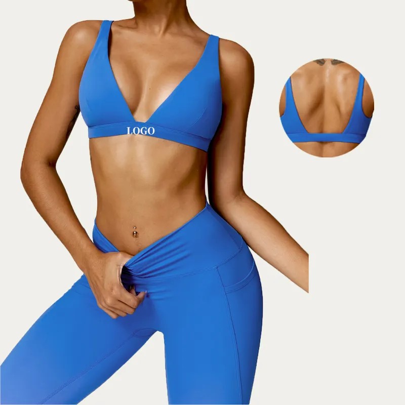 Reggiseno sportivo traspirante ad asciugatura rapida senza cuciture per le donne Yoga Fitness palestra reggiseno modello solido per le donne