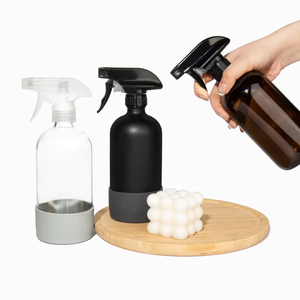 Bouteille en verre Boston ronde transparente de 16 oz certifiée CE FCC ROHS, hermétique, anti-fuite, de qualité alimentaire, résistante à la chaleur, anti-chute, réutilisable - Product Image 2