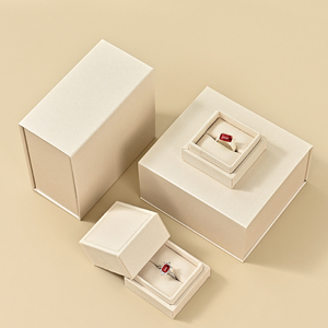 FANXI Pendant Packaging Jewelry <b>Box</b> Customized LOGO <b>Earring</b> <b>Gift</b> Jewelry <b>Box</b> Ring Magnet Jewellery <b>Box</b> - Product Image 2