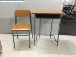 Mobiliario Escolar Cómodo y Económico, Conjunto de Escritorio y Silla Individual para Aula, Conjunto Universitario AD-27A, Escritorio y Silla Escolar AD-27A AD-27A AD- - Product Image 1