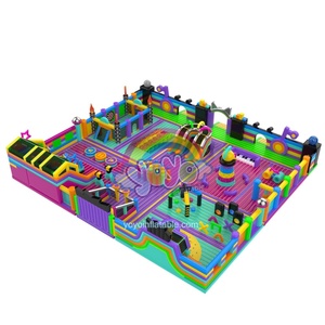 Parcours d'obstacles gonflable sur le thème de la musique, toboggan, équipement de jeu pour enfants, usage commercial pour événements de carnaval. - Product Image 4