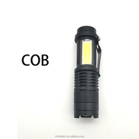 Senter LED Mini Q5 Portabel Tahan Air Daya Tinggi Isi Ulang dengan Klip Pena IP54 Grosir