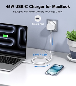 <span class=keywords><strong>Cargador</strong></span> de Viaje USB C HNT 45W PPS Super Fast Charging 2.0 para Reino Unido, Compatible con Samsung Galaxy S20 <span class=keywords><strong>S21</strong></span> S22 S23 S24 <span class=keywords><strong>Ultra</strong></span> - Product Image 2