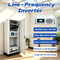 Inversor de Onda Sinusoidal Pura de Larga Duración 1KW/DC48V de Frecuencia de Línea DC-AC para Ventiladores, Aires Acondicionados, Bombas y Uso Escolar con 50/60Hz Ajustables