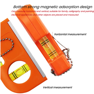 Niveau portable en alliage d'aluminium à aimant puissant, type crochet, mini-règle de nivellement, vente directe usine, prix abordable - Product Image 3