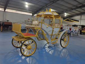 Carruaje de Calabaza de Princesa, Vehículo Turístico de Paseo, <span class=keywords><strong>Carroza</strong></span> de <span class=keywords><strong>Caballos</strong></span> de Hierro de Cuatro Ruedas, Accesorios <span class=keywords><strong>para</strong></span> Películas y Televisión, <span class=keywords><strong>Carroza</strong></span> de <span class=keywords><strong>Boda</strong></span> - Product Image 5