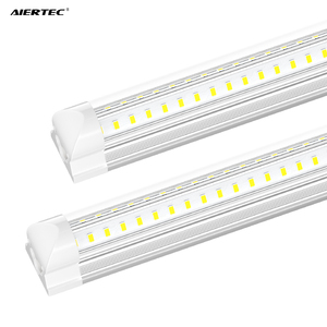 Integrated T8 <b>LED</b> Tube <b>Light</b> 36W-50W V-Shape 4ft 120-130LM/W Aluminum Body SMD2835 for Shop Garage Warehouse <b>Workshop</b> Lighting - Product Image 1