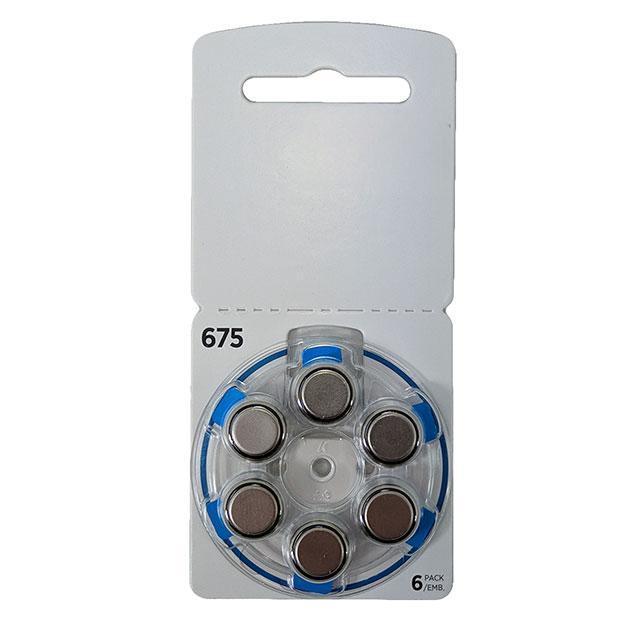 HAB-R-IM-675-6-MF Battery Products BATT ZINC AIR 1.45V COIN 5.8MM HAB-R-IM-675-6-MF