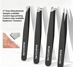 SZELES ensemble de pinces à sourcils professionnelles en acier inoxydable grande précision écharde de poils du visage outil de beauté pour l'épilation des poils incarnés - Product Image 1