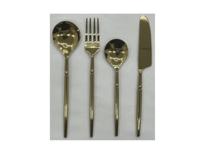 Ensemble de couverts en acier inoxydable plaqué or PVD de luxe, couverts modernes pour hôtel et restaurant, couverts design pour hôtel et restaurant - Product Image 3