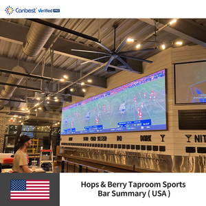 Abd'de spor Bar için Canbest Fiw P1.86 1.86Mm 10240x33.mm 33.59X6.29Ft kapalı Led duvar tipi Video ekranı ekran - Product Image 4