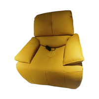 Fauteuil inclinable pivotant moderne en cuir véritable avec chargeur USB, fabriqué en usine