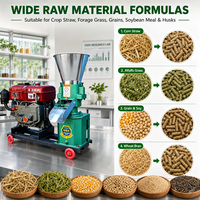 Nouveau processeur de granulés d'aliments pour animaux en métal durable, alimenté au diesel, haute productivité, 220V, matrice en cuivre, équipement d'alimentation pour volailles et bétail