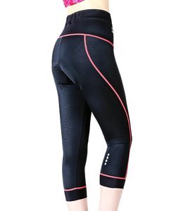 Popular negro damas montar en bicicleta pantalones cortos de ropa de bicicleta acolchado <span class=keywords><strong>mujer</strong></span> ciclismo medias - Product Image 2