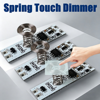 Interrupteur Tactile Intelligent Multifonctionnel 5-24V pour Armoire, avec Fonction de Variation d'Intensité et Détection Capacitive, Module à Gradation Continue
