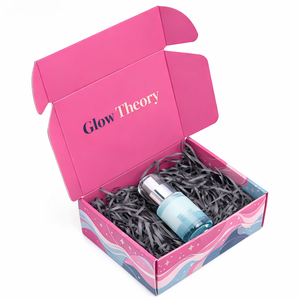 Boîte d'emballage cosmétique personnalisée professionnelle recyclable, boîte d'expédition en carton ondulé, boîte de beauté imprimée quadricolore, laminage mat, usine OEM - Product Image 1