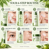 Coffret de Soins Visage Luxe Tomate Verte Vitamine C Éclaircissant Hydratant Équilibrant – Marque Privée OEM ODM Personnalisé
